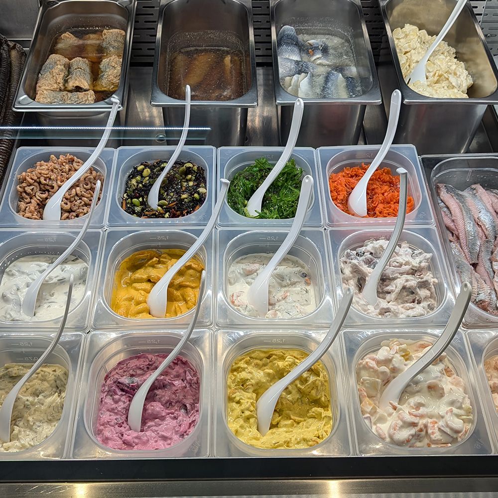 Theke Salate Und Marinaden